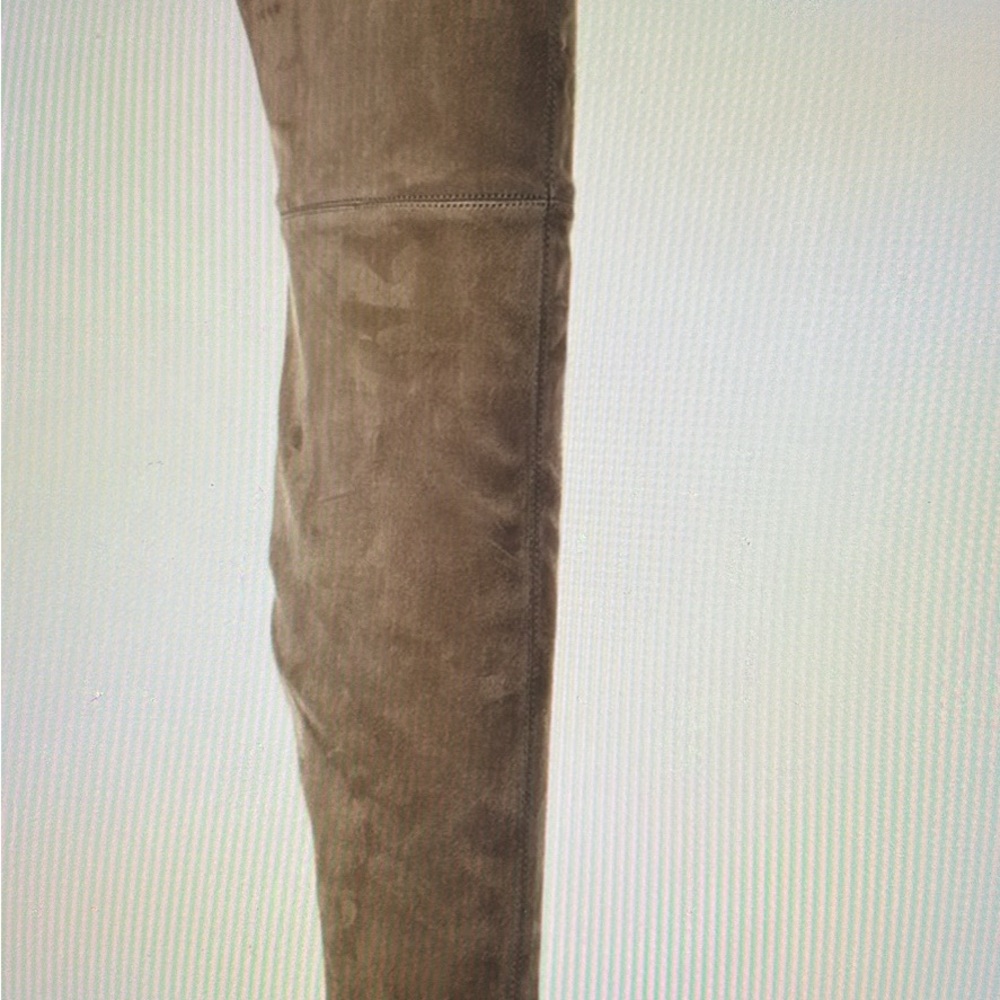 *NEW* Tory Burch Logo Stretch Suede Over Knee Boots. Size 8